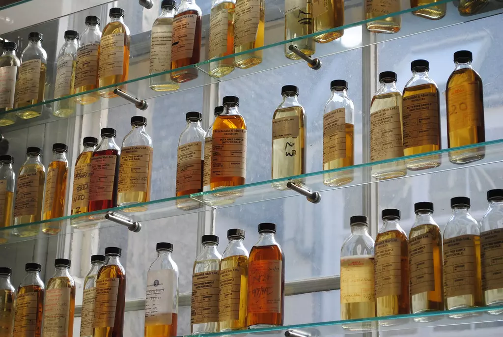 whisky bottles